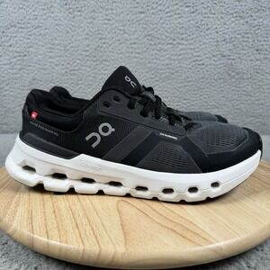 On Cloudrunner 2 Eclipse Womens Size 10 Black Walking Running Shoes Sneakers